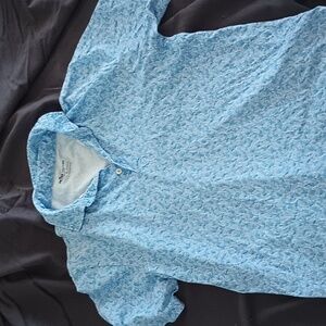 Peter Millar Light Blue Polo Shirt Small